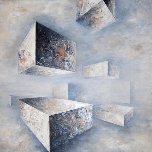 Composition no. 339, 100x100 cm, acrylic on canvas