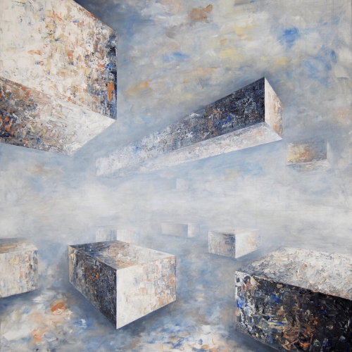 Composition no. 328, 100x100 cm, acrylic on canvas