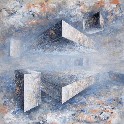 Composition no. 329, 100x100 cm, acrylic on canvas